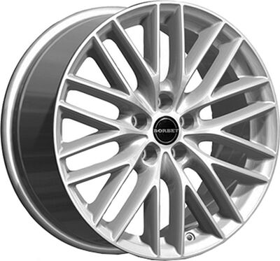 Borbet BS5 8x18 5x114.3 ET 40 Dia 72.5 Brilliantsilber-Lackiert