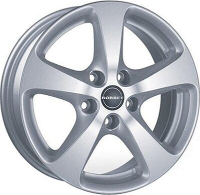 Borbet CC 7x16 5x108 ET 45 Dia 63.4 Kristallsilber - Lackiert
