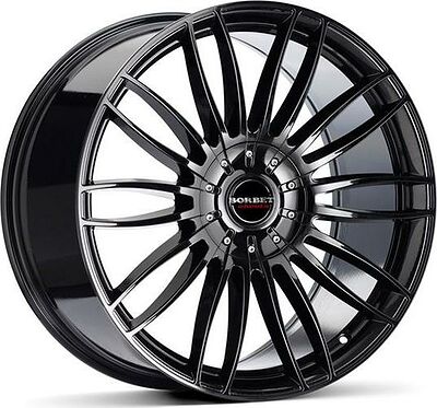 Borbet CW3 9x20 5x112 ET 35 Dia 66.6 Black Gloss