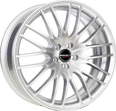 Borbet CW4/5 8x18 5x108 ET 45 Dia 72 Cristal silver