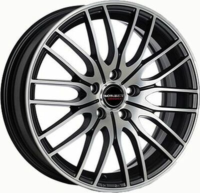 Borbet CW4/5 8x18 5x112 ET 48 Dia 72.5 Matt Black Polished