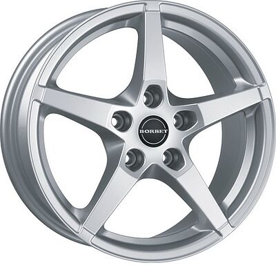 Borbet FS 8x17 5x112 ET 45 Dia 72.5 Brilliant Silver