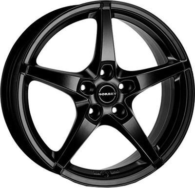 Borbet FS 7x17 5x112 ET 38 Dia 72 Schwarz Matt