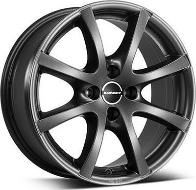 Borbet LV4 7x17 4x100 ET 44 Dia 64.1 Mistral Antraciet Matt