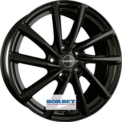 Borbet V 7x16 5x112 ET 52 Dia 66.6 Black Gloss
