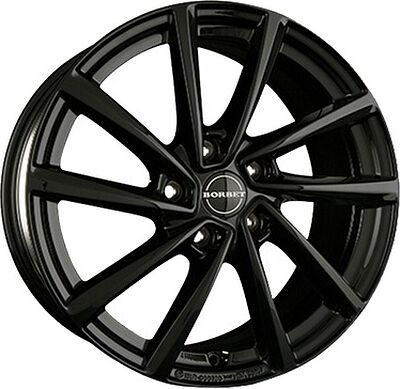 Borbet V 7x16 5x112 ET 48 Dia 66.5 Black glossy