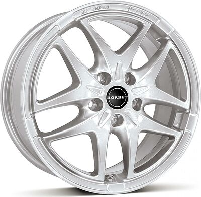 Borbet XB 7.5x17 5x112 ET 47 Dia 57.1 silver