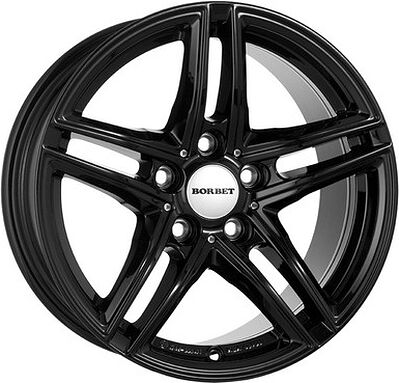 Borbet XR 7.5x17 5x120 ET 35 Dia 72.5 Schwarz glanez