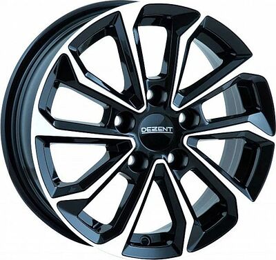 Dezent KS black polished 7x17 5x100 ET 48 Dia 56.1 BFP