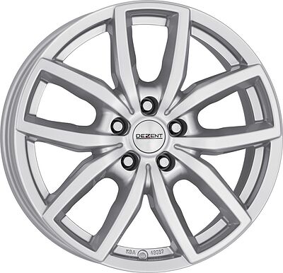 Dezent TE 7.5x17 5x115 ET 45 Dia 70.2 silver
