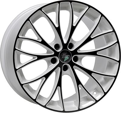 Eta Beta Piuma C 8x18 5x112 ET 40 Dia 66.6 White Black Face Shine