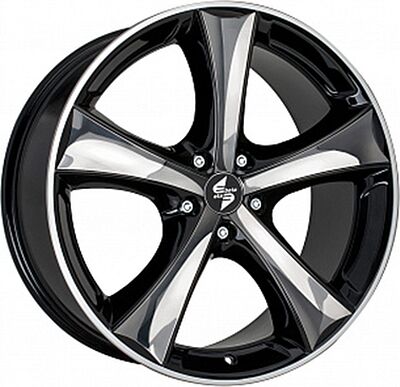 Eta Beta Tettsut 8x18 5x114.3 ET 40 Dia 66.1 Black Shiny Polish