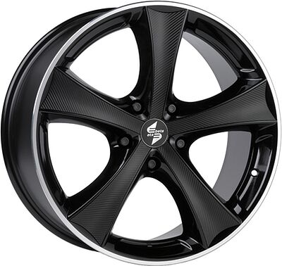 Eta Beta Tettsut/x 10x22 5x130 ET 45 Dia 71 Black Polish+insert (black carbon)