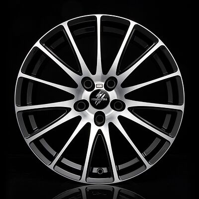 Fondmetal 7800 7x16 5x108 ET 48 Dia 67.2 Black Polished
