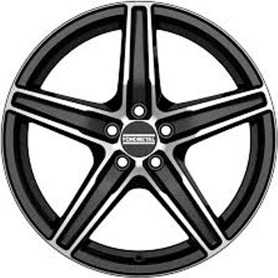Fondmetal 8100 7x17 5x114.3 ET 45 Dia 75 Gloss Black Machined