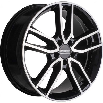 Fondmetal Koros 8x19 5x114.3 ET 35 Dia 75 Glossy Black Machined