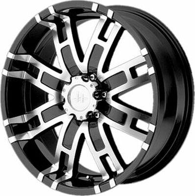 Helo HE835 9x22 8x165 ET 18 Dia 125 Black/Machined