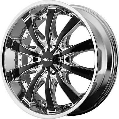 Helo HE875 8.5x20 6x135 ET 38 Dia 106.25 Black/Chrome