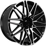 Hengder 5063 10x21 5x112 ET 35 Dia 66.5 Black machined face