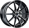 Inch FA8533 8x18 5x112 ET 40 Dia 66.6 Gloss Black Machined Face