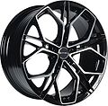 Inch FA8534 8x18 5x112 ET 38 Dia 66 Gloss Black Machined Face