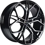 Inch FA8534 8.5x20 5x120 ET 30 Dia 66.1 Gloss Black Machined Face Inch FA8534 8.5x20 5x120 ET 30 Dia 66.1 Gloss Black Machined Face