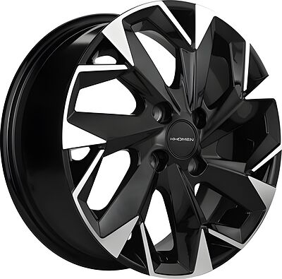 Khomen Wheels KHW1402 5.5x14 4x98 ET 35 Dia 58.5 BLACK-FP