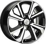 Khomen Wheels KHW1501 (Nexia) 6x15 4x100 ET 45 Dia 56.6 Black-FP