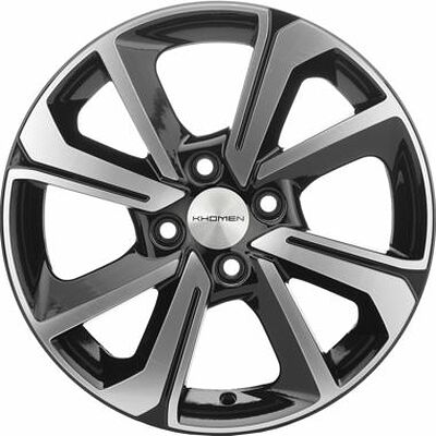 Khomen Wheels KHW1501 (Rio I) 6x15 4x100 ET 48 Dia 54.1 Black-FP