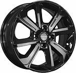 Khomen Wheels KHW1501 (Rio/Solaris) 6x15 4x100 ET 46 Dia 54.1 Black Khomen Wheels KHW1501 (Rio/Solaris) 6x15 4x100 ET 46 Dia 54.1 Black