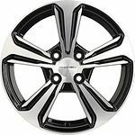 Khomen Wheels KHW1502 (Solano) 6x15 4x100 ET 45 Dia 54.1 Black-FP Khomen Wheels KHW1502 (Solano) 6x15 4x100 ET 45 Dia 54.1 Black-FP