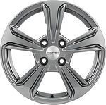Khomen Wheels KHW1502 (Solaris II) 6x15 4x100 ET 46 Dia 54.1 Gray Khomen Wheels KHW1502 (Solaris II) 6x15 4x100 ET 46 Dia 54.1 Gray