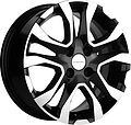 Khomen Wheels KHW1503 Rio/Solaris 6x15 4x100 ET 46 Dia 54.1 Black-FP