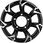 Khomen Wheels KHW1505 (Jimny) 5.5x15 5x139.7 ET 5 Dia 108.1 Black-FP Khomen Wheels KHW1505 (Jimny) 5.5x15 5x139.7 ET 5 Dia 108.1 Black-FP