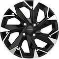Khomen Wheels KHW1508 (Cobalt) 6x15 4x100 ET 39 Dia 56.6 Black-FP