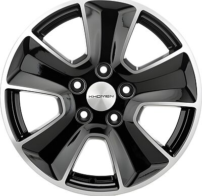 Khomen Wheels KHW1601 (Chery Tiggo 3/Tiggo 3 Pro) 6.5x16 5x108 ET 45 Dia 60.1 Black-FP