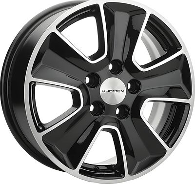 Khomen Wheels KHW1601 (Duster) 6.5x16 5x114.3 ET 50 Dia 66.1 Black-FP