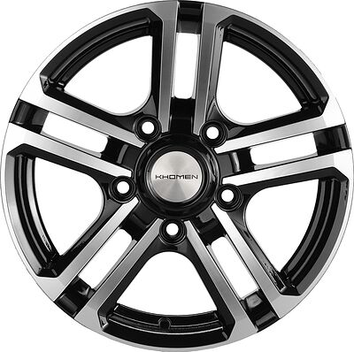 Khomen Wheels KHW1602 6.5x16 5x139.7 ET 40 Dia 98.5 BLACK-FP