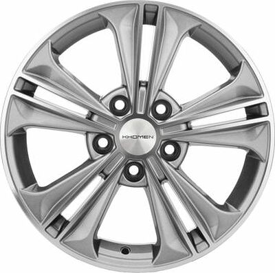 Khomen Wheels KHW1603 (Jetta) 6x16 5x112 ET 50 Dia 57.1 G-Silver-FP