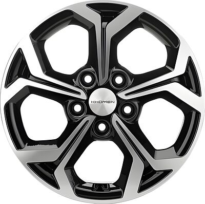 Khomen Wheels KHW1606 (Mitsubishi) 6.5x16 5x114.3 ET 46 Dia 67.1 Black-FP