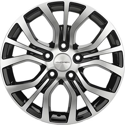Khomen Wheels KHW1608 Huyndai/Mazda 6x16 5x114 ET 45 Dia 67 Black-FP
