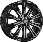 Khomen Wheels KHW1610 (Toyota/Suzuki) 6.5x16 5x114.3 ET 45 Dia 60.1 Black