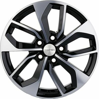 Khomen Wheels KHW1703 (A4) 7x17 5x112 ET 46 Dia 66.6 Black-FP