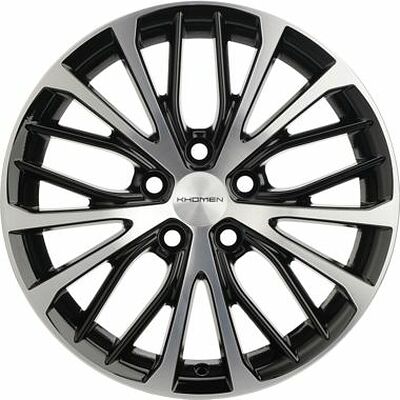Khomen Wheels KHW1705 (Octavia) 7x17 5x112 ET 49 Dia 57.1 Black-FP