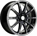 Khomen Wheels KHW1707 (Lada Vesta Cross) 6.5x17 4x100 ET 43 Dia 60.1 Black-FP