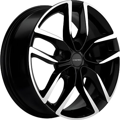 Khomen Wheels KHW1708 (Chery tiggo 7pro) 6.5x17 5x108 ET 33 Dia 60.1 Black-FP