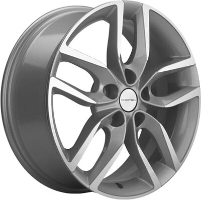 Khomen Wheels KHW1708 (Kodiaq/Tiguan) 6.5x17 5x112 ET 38 Dia 57.1 F-Silver-FP