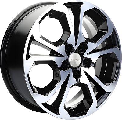 Khomen Wheels KHW1711 (Jolion) 6.5x17 5x114.3 ET 37 Dia 66.5 Black-FP