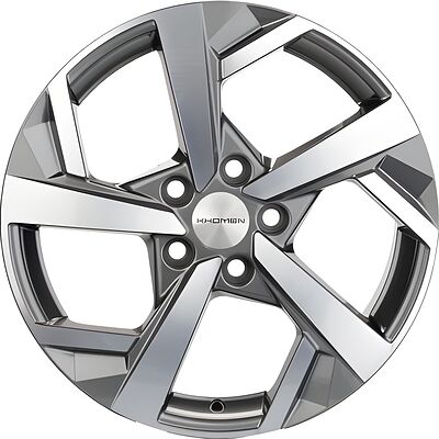 Khomen Wheels KHW1712 Karoq/Octavia/Passat/Tiguan 7x17 5x112 ET 43 Dia 57 Gray-FP