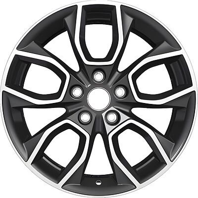 Khomen Wheels KHW1713 (Ford C-Max) 7x17 5x108 ET 50 Dia 63.35 Black-FP